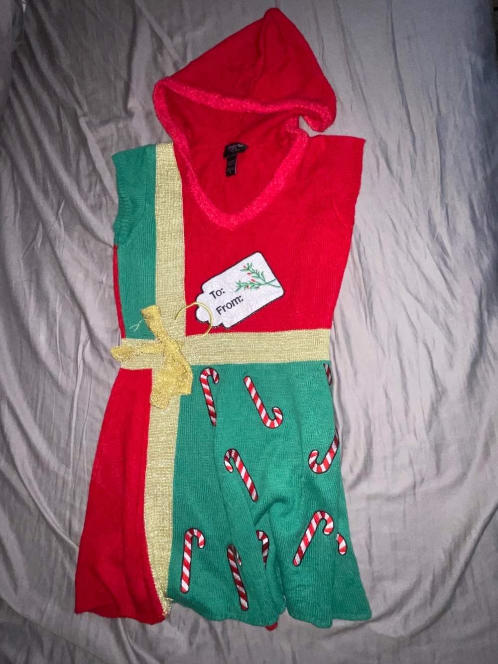 Hooked Up by IOT Santa Sweater Dress Size M